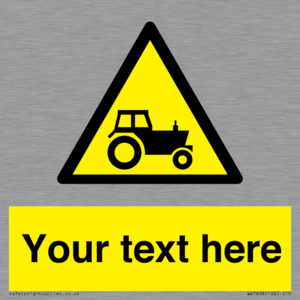 Custom warning farm machinery